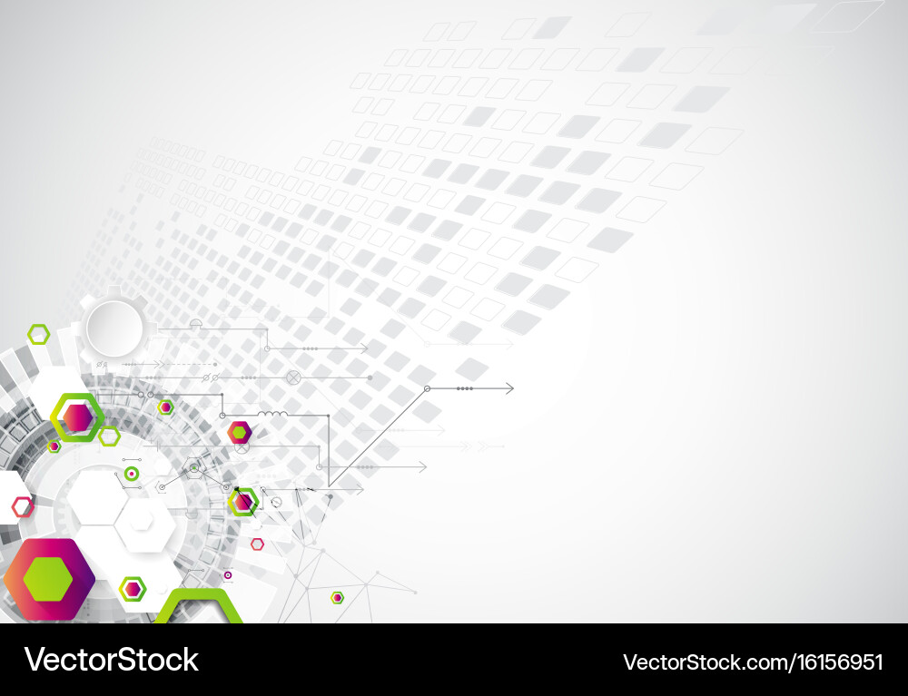 Science Molecular Network Background vector image