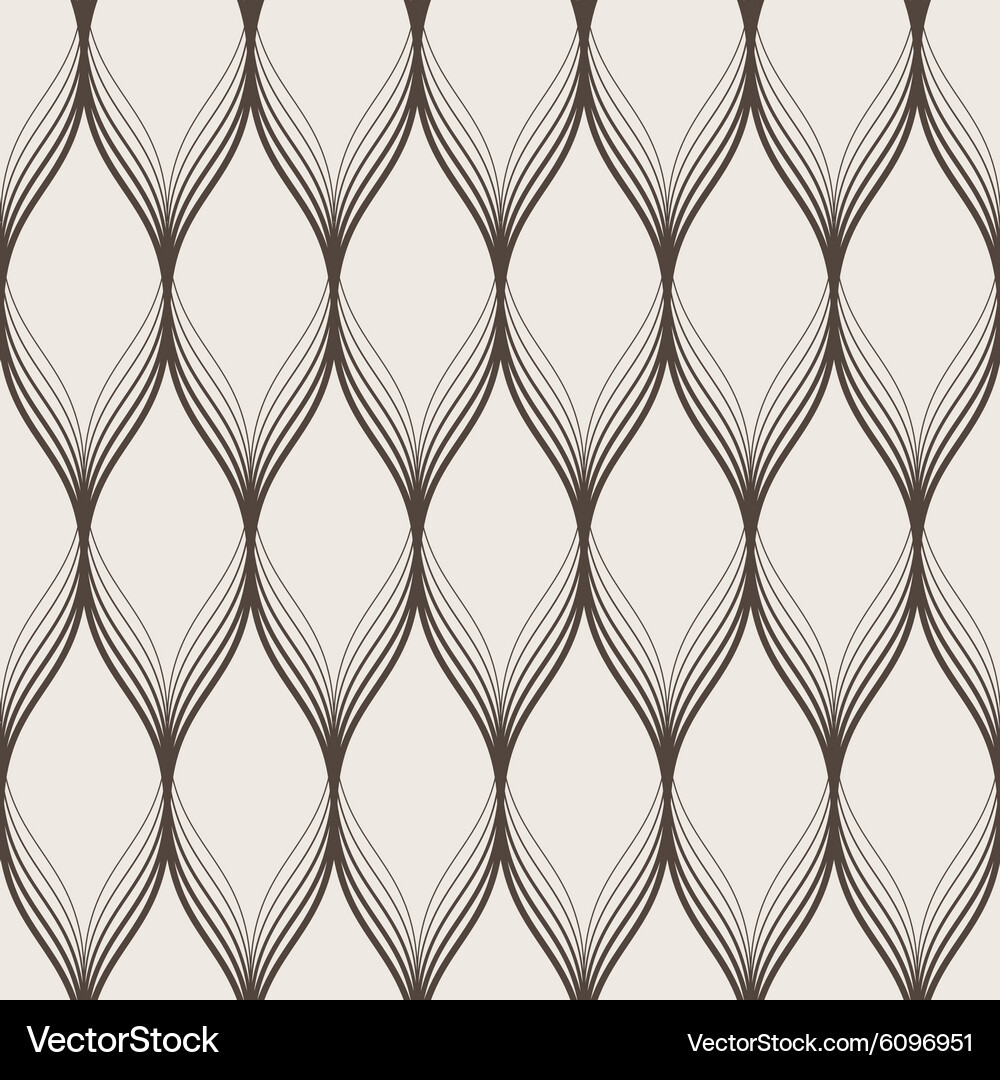 Seamless abstract pattern of waves Vector Image