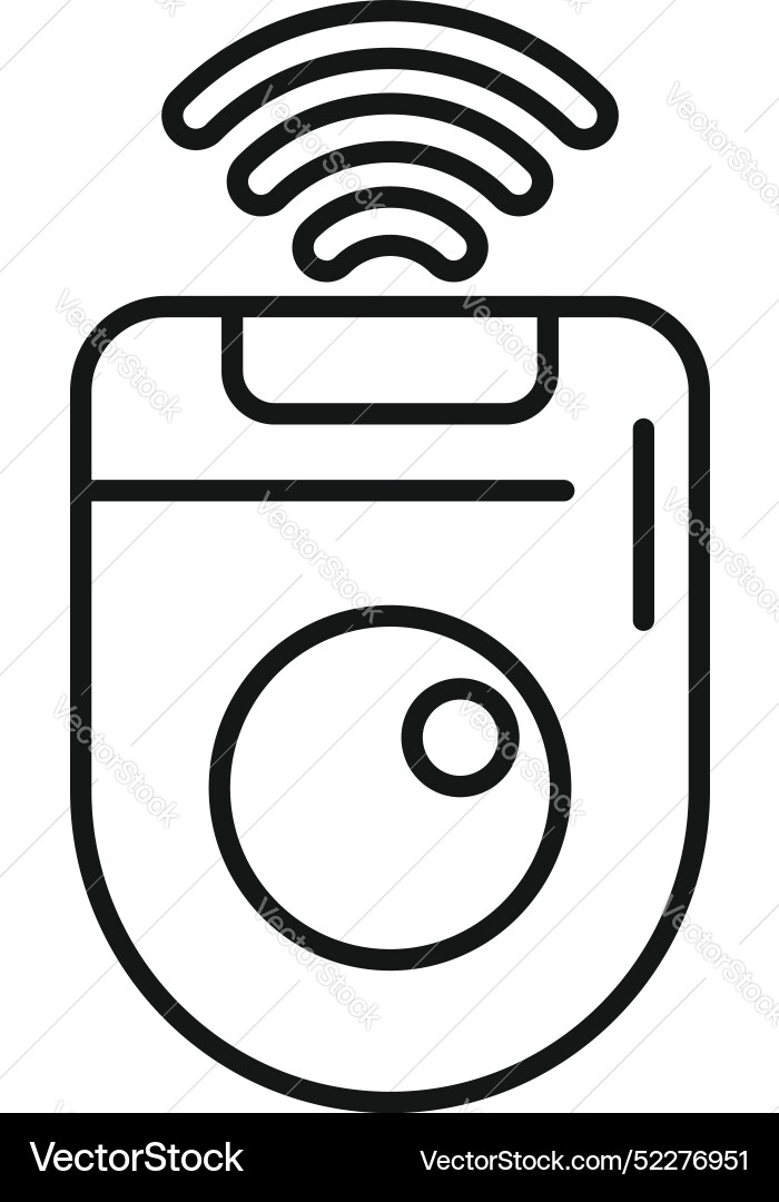 Smart home device sending data through wifi icon Smart home device sending data through wifi icon vector image