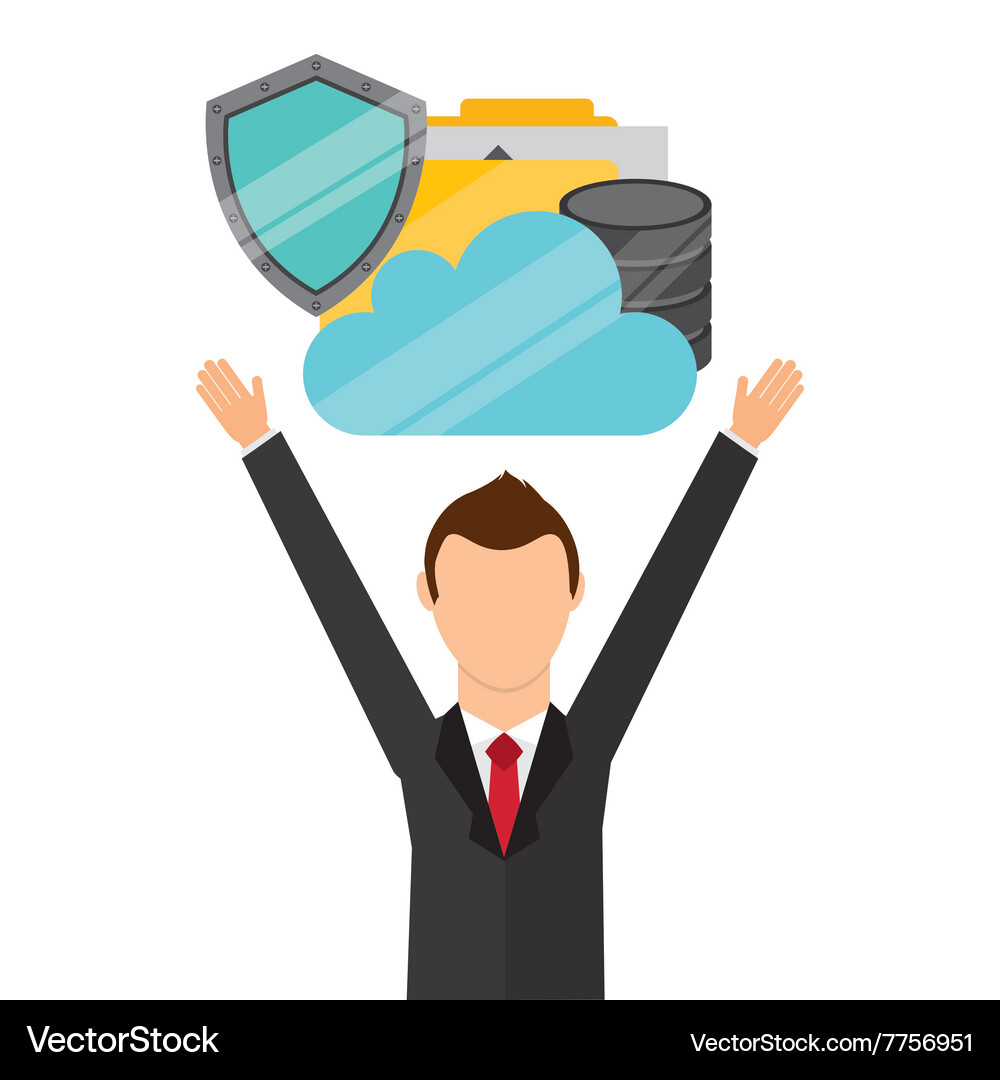 Web hosting design Vector Image
