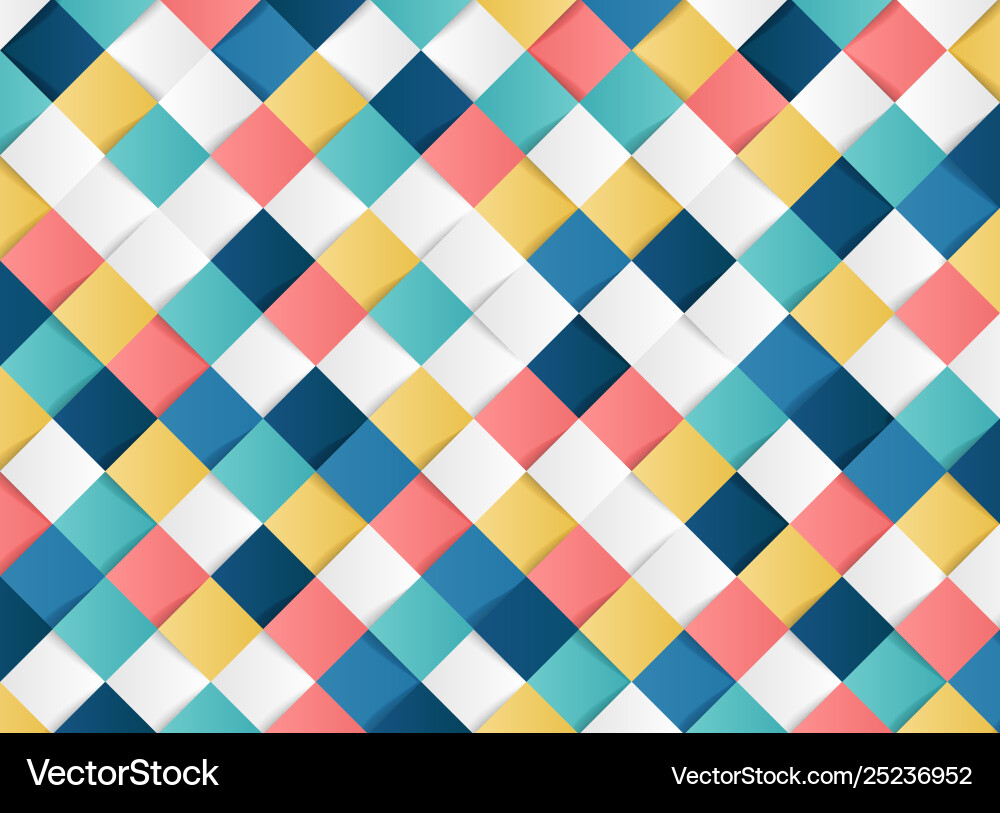 Abstract colorful square geometric pattern design Abstract colorful square geometric pattern design Vector Image