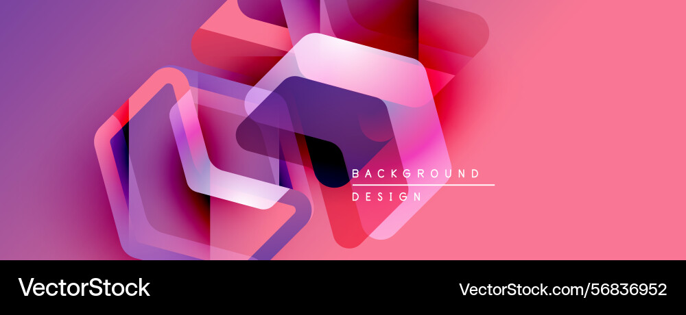 Abstract geometric shapes overlap creating Abstract geometric shapes overlap creating Vector Image