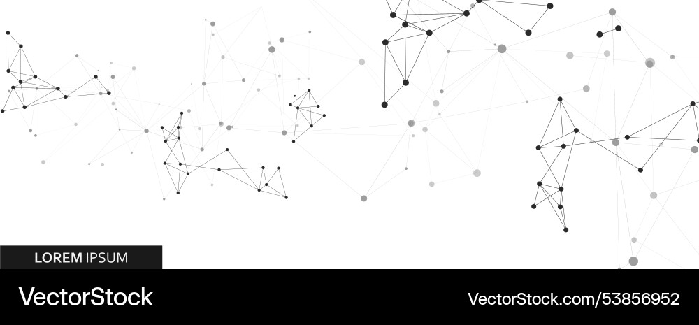 Banner design connecting dots and lines Banner design connecting dots and lines vector image