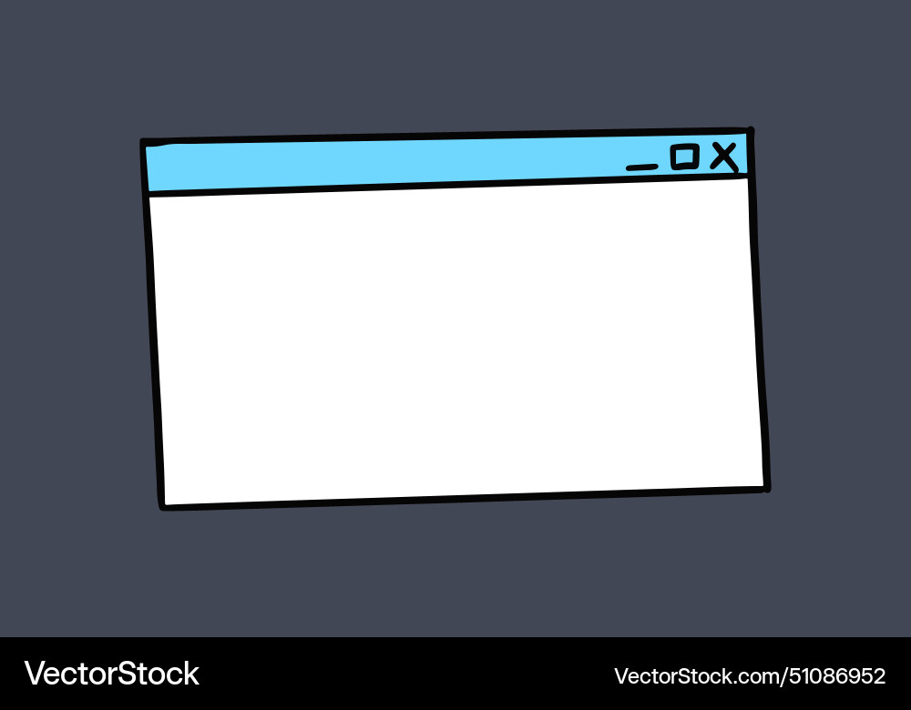 Doodle of computer program vector image