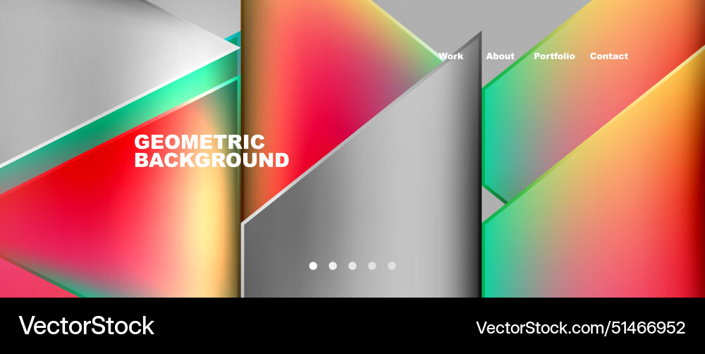 Gradient triangle geometric minimal wallpaper Vector Image
