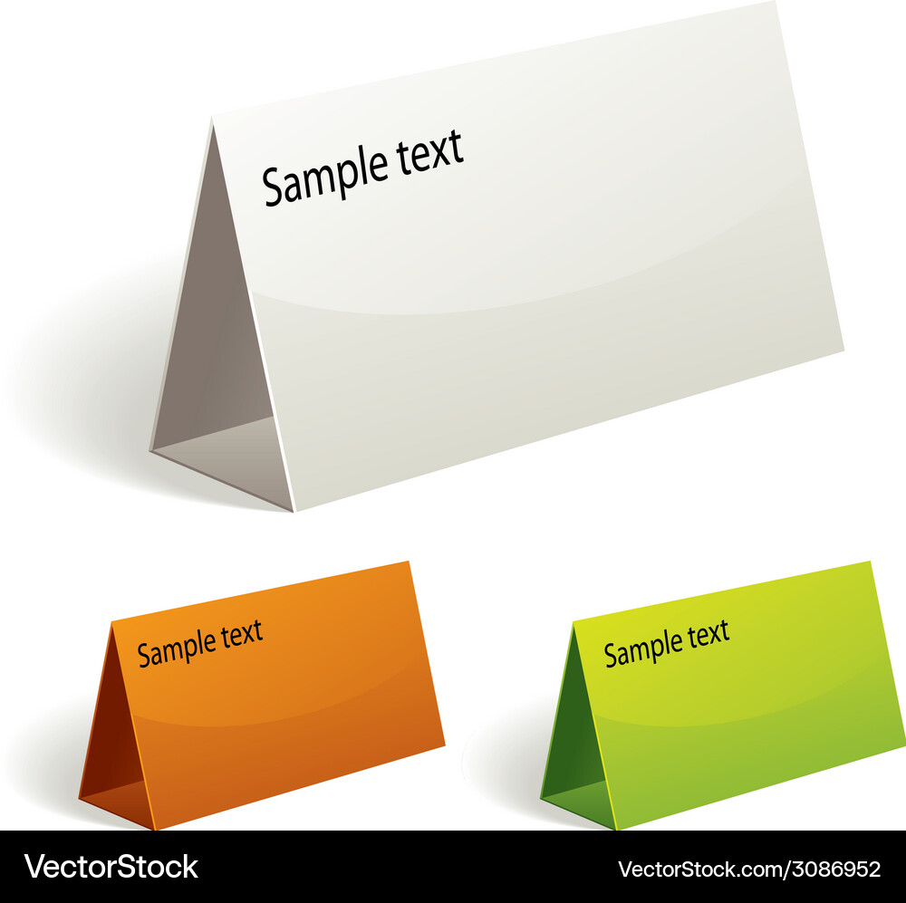 Modern Paper Display Set Vector Image