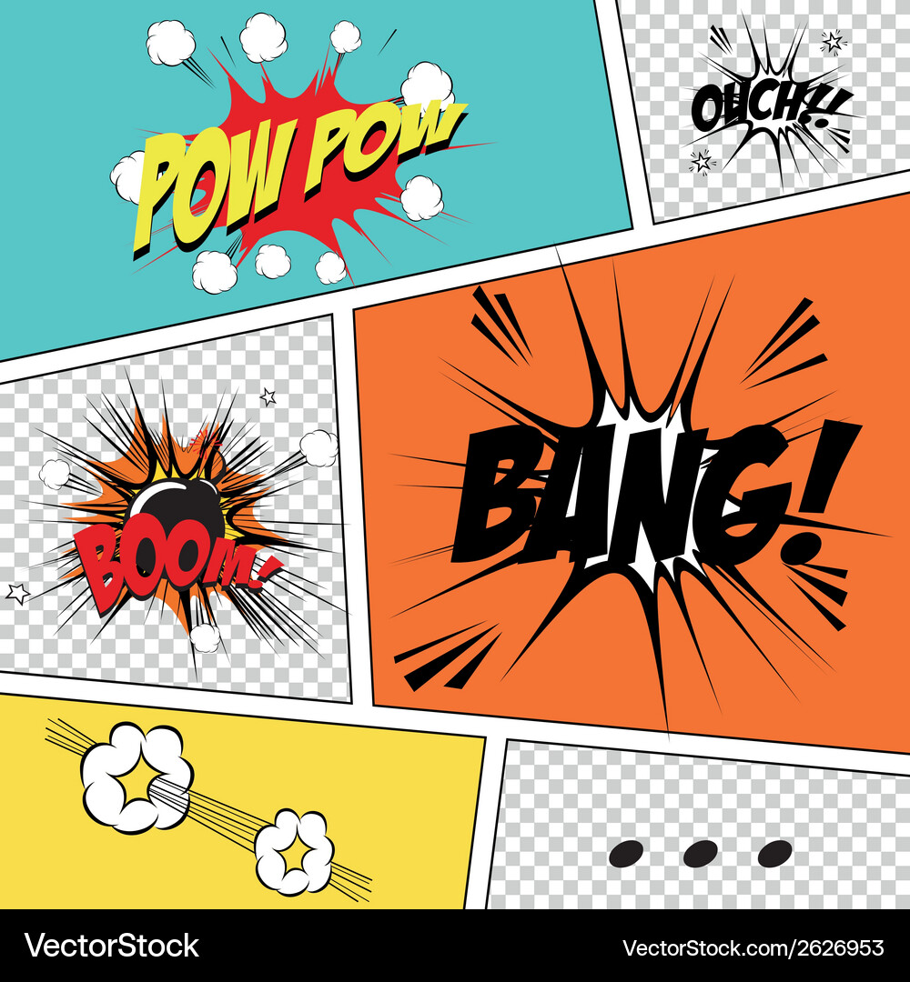 Abstract pop art objects on a special background Vector Image