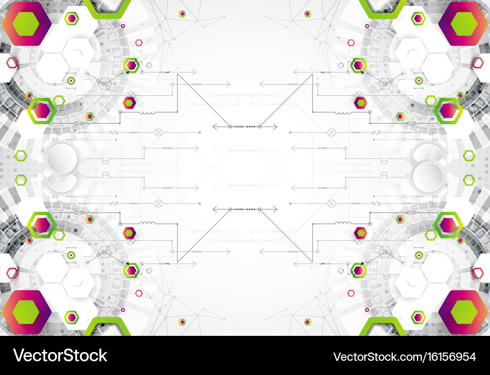 Abstract background science template wallpaper Vector Image