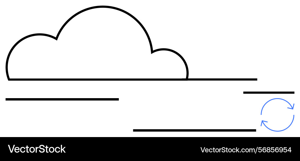 Cloud computing and data synchronization Cloud computing and data synchronization vector image