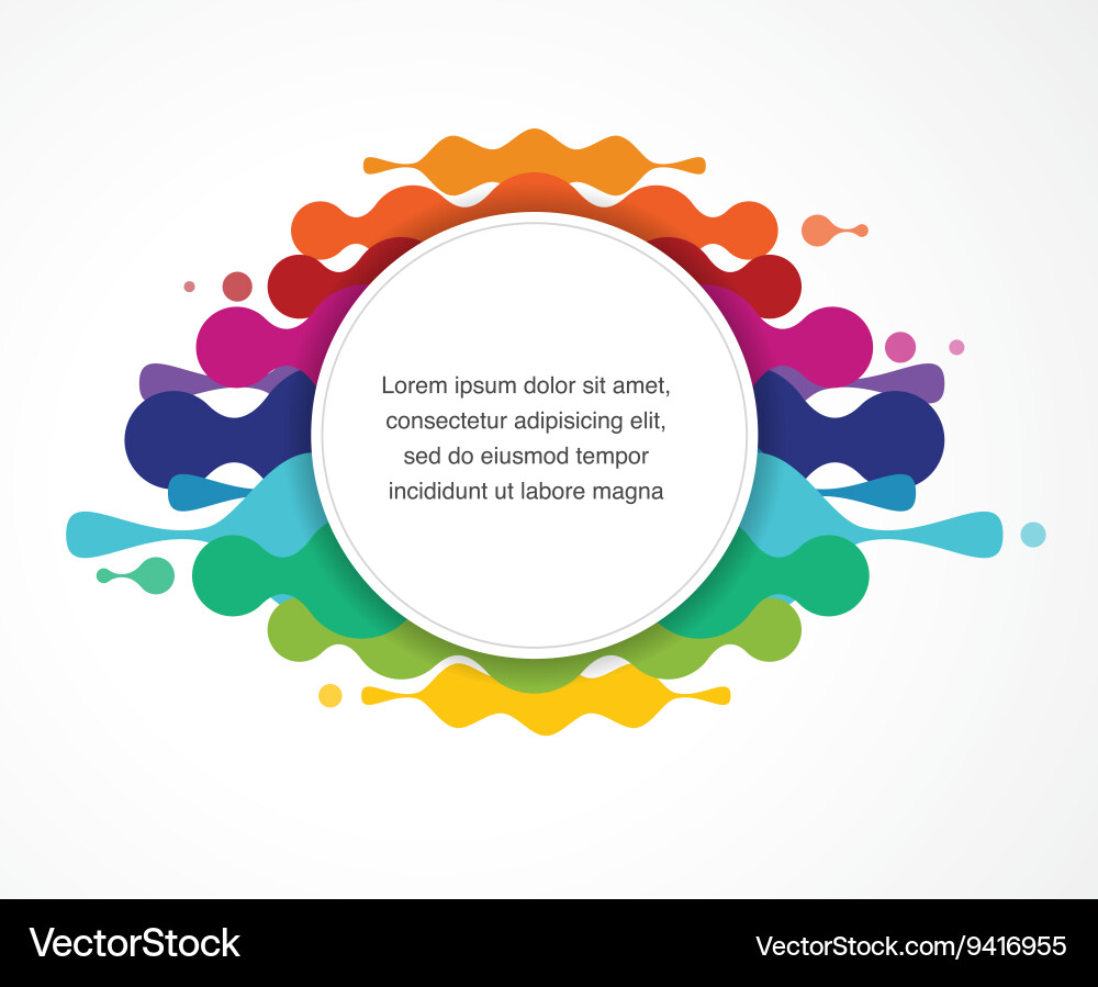 Abstract colorful background with text space vector image