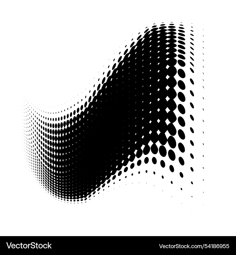 Halftone pattern with black dots arranged Halftone pattern with black dots arranged vector image