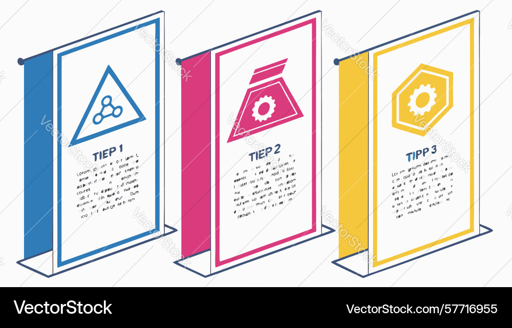 Informative 3d infographic blocks data Vector Image