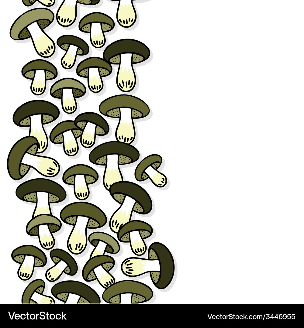 Mushroom pattern design Vector Image