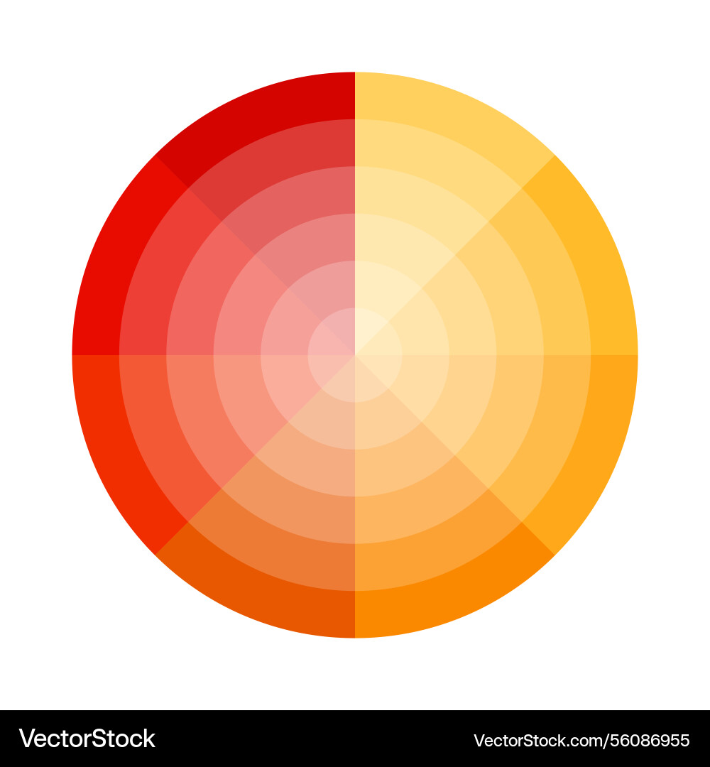Red orange gradient abstract round shape Red orange gradient abstract round shape vector image