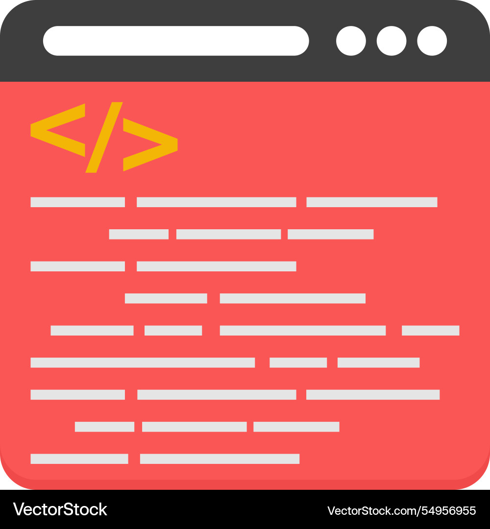 Web coding Vector Image