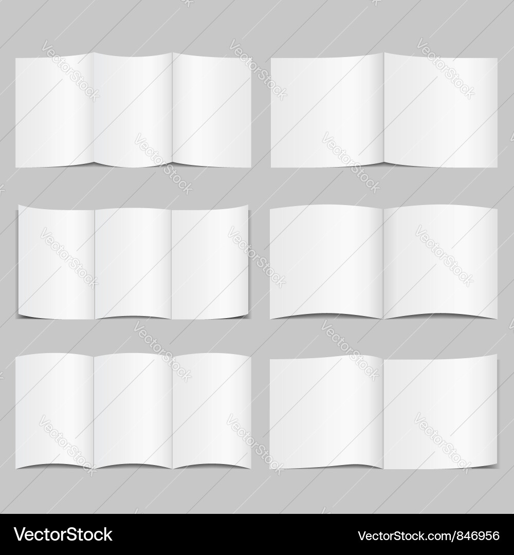 Brochure Templates Collection Vector Image