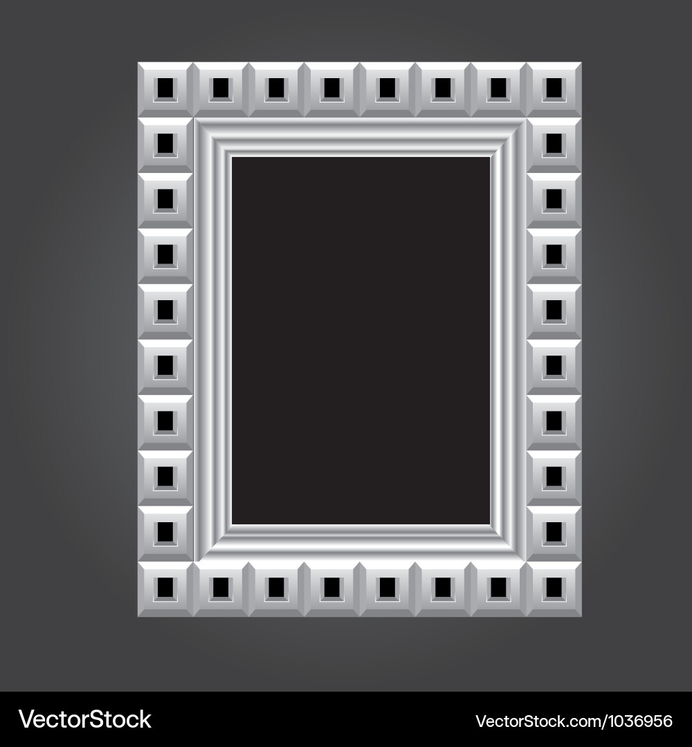 White Frame - Elegant Backdrop Vector Image