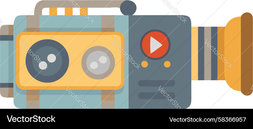 Compact Camcorder Icon Vector Image