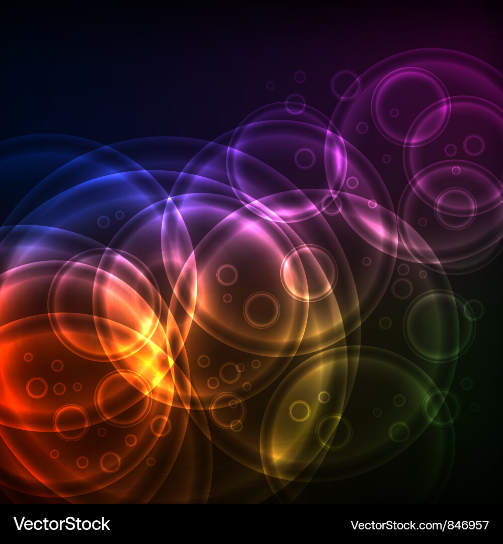 Dynamic Circles Technology Background vector image