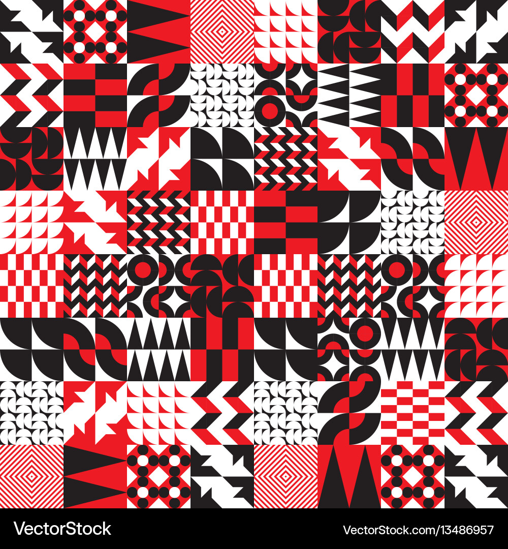 Geometric Tile Pattern Vector Image