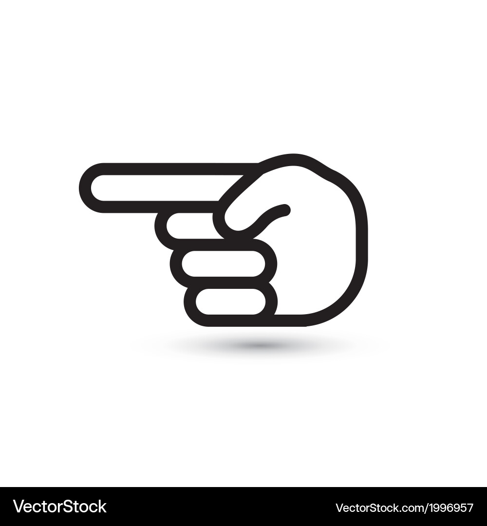 Hand Pointer Icon vector image