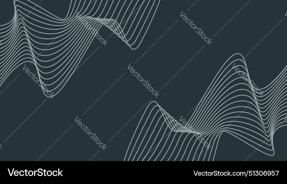 Seamless pattern fine line background with shapes vector image