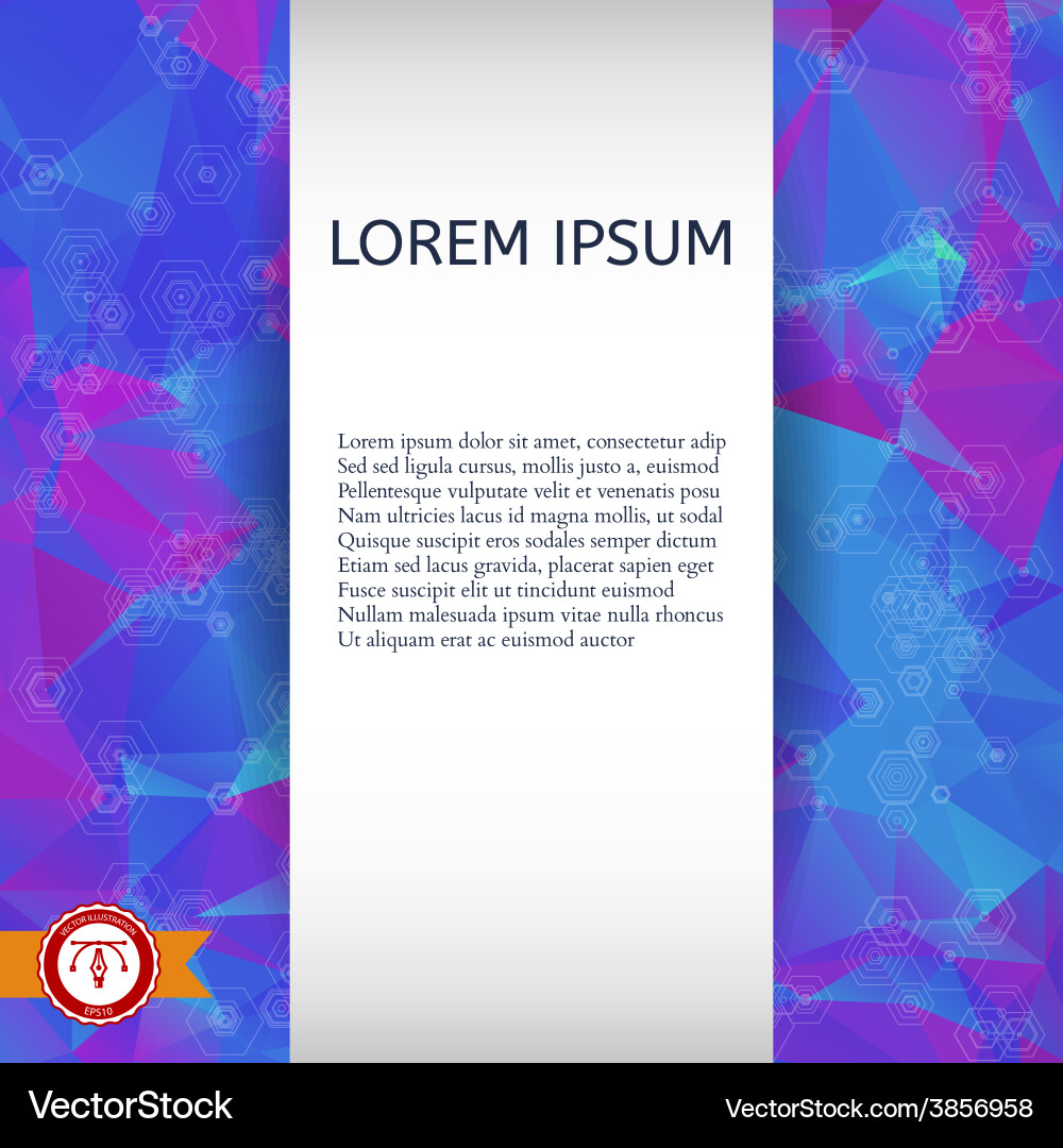Abstract colorful triangles background Vector Image