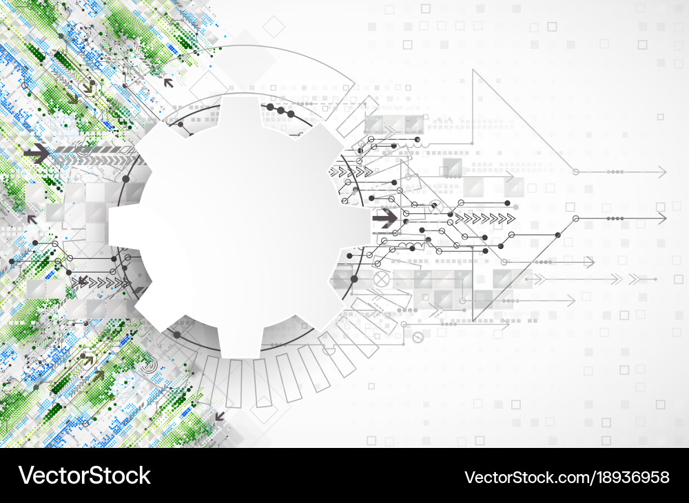 Abstract technological background structure vector image