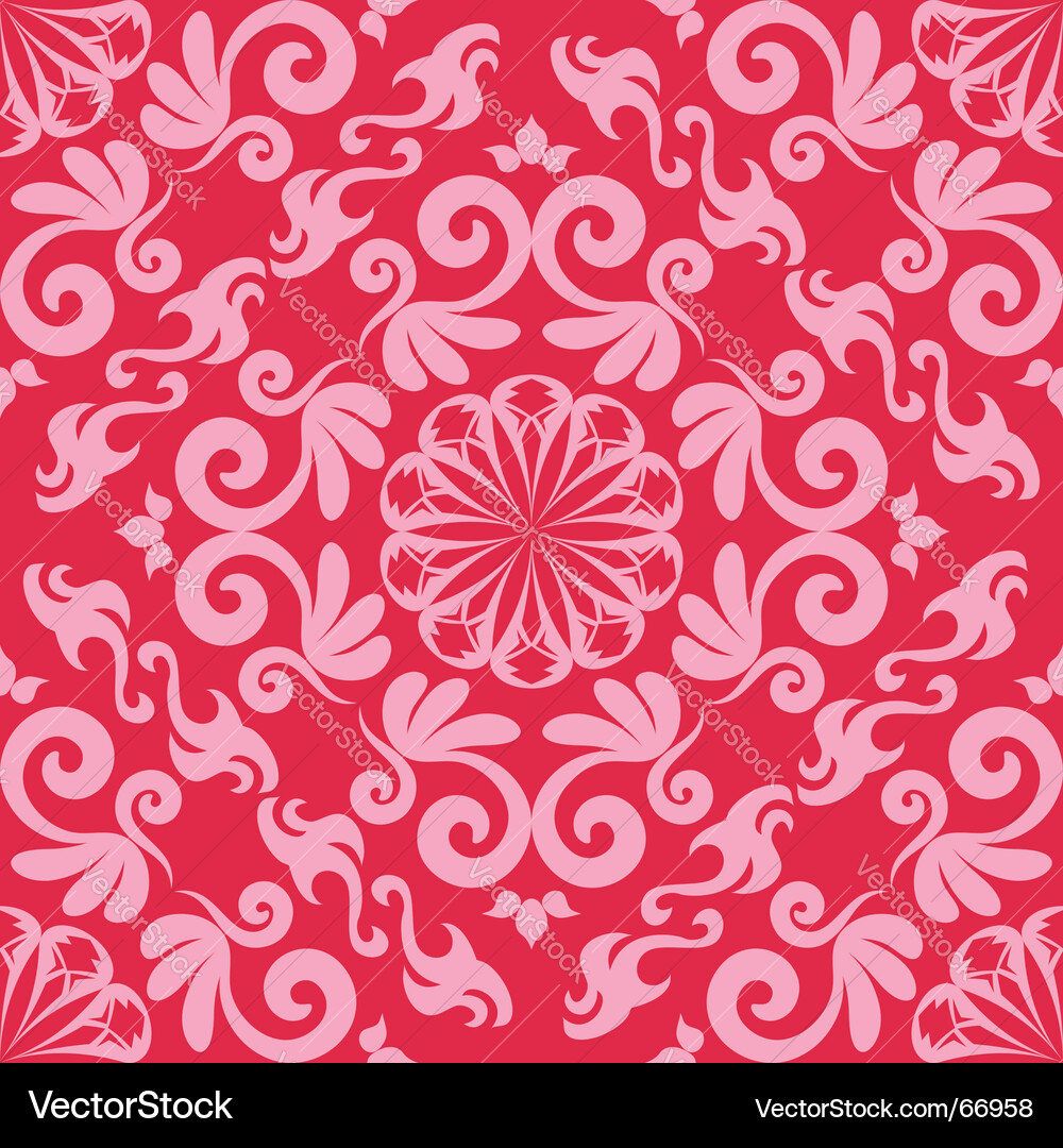 Damask wallpaper pattern Vector Image