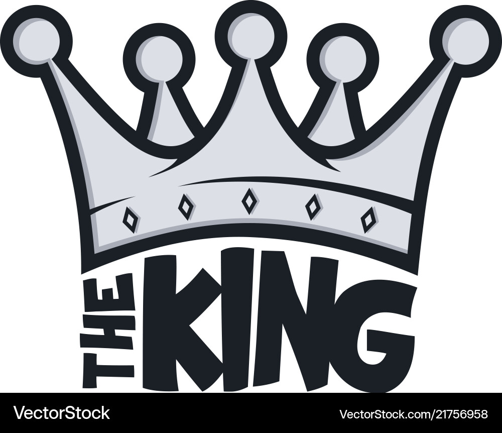 King crown Royalty Free Vector Image - VectorStock