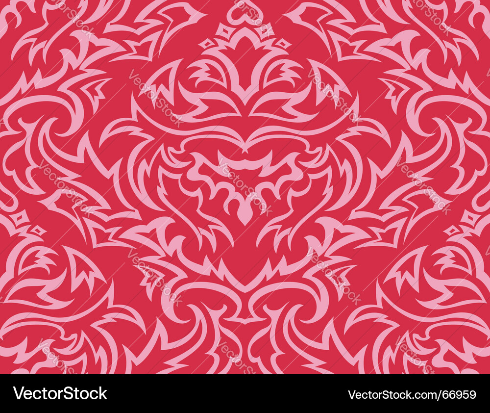 Damask background vector image