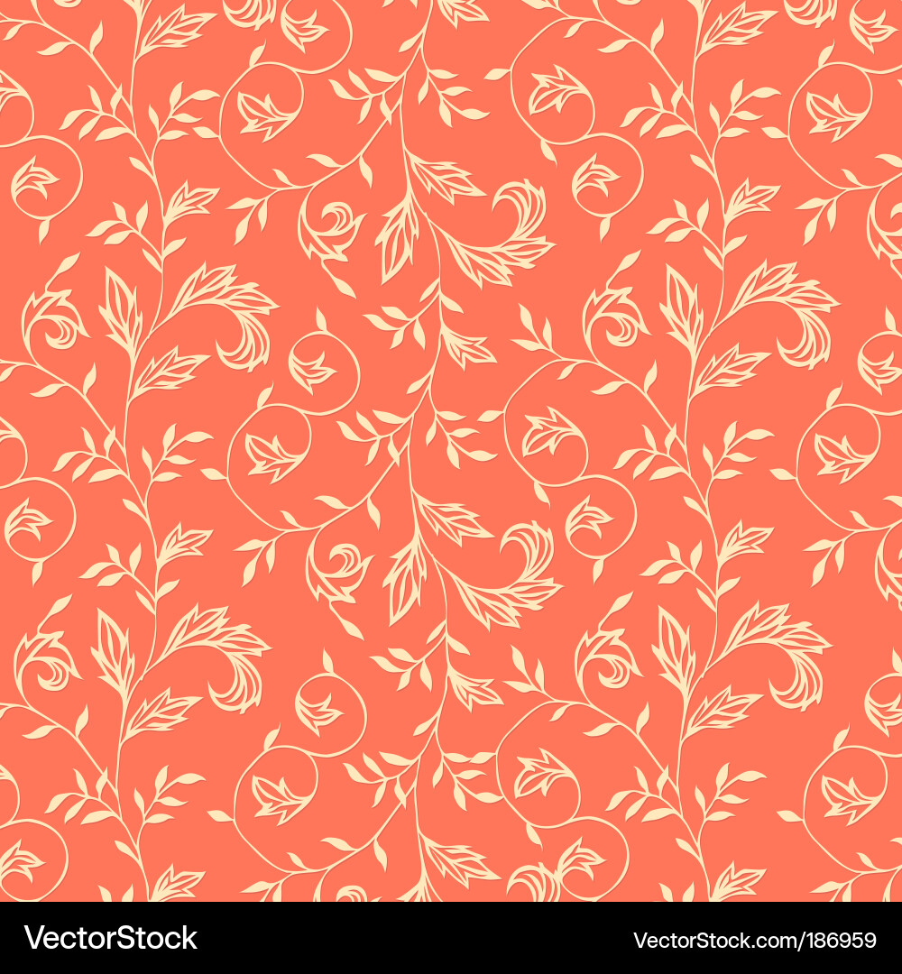 Elegant Ivy Swirl Pattern Vector Image