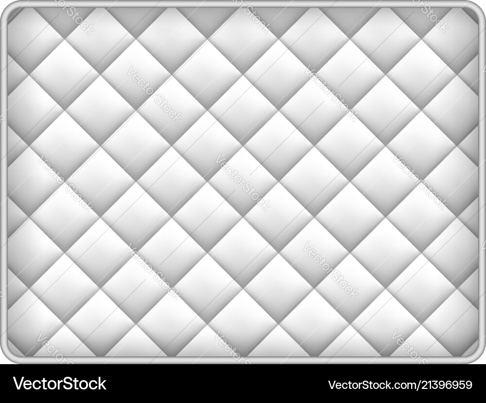 Memory foam mattress mockup realistic style Memory foam mattress mockup realistic style Vector Image