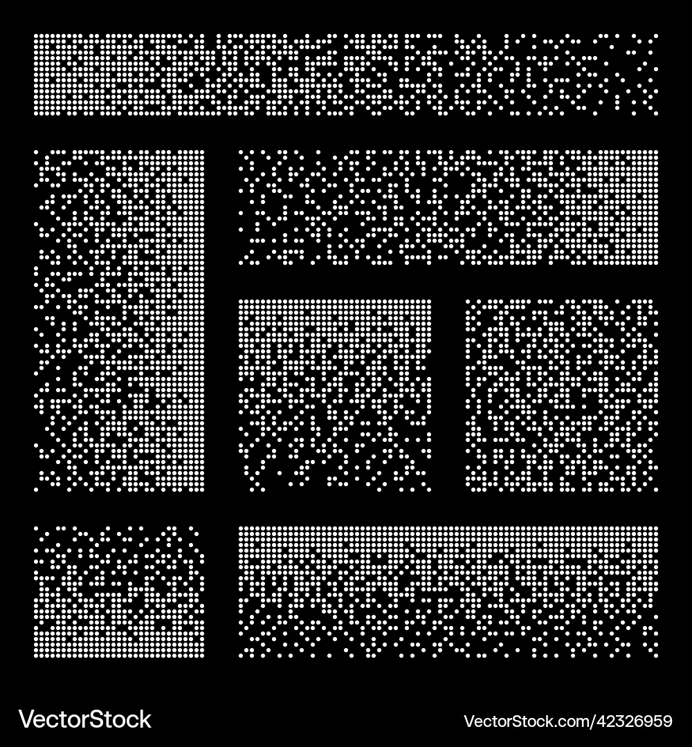 Pixel disintegration decay effect various Pixel disintegration decay effect various vector image