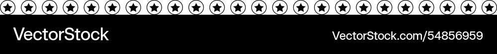 Star divider border frame horizontal line shape Star divider border frame horizontal line shape vector image