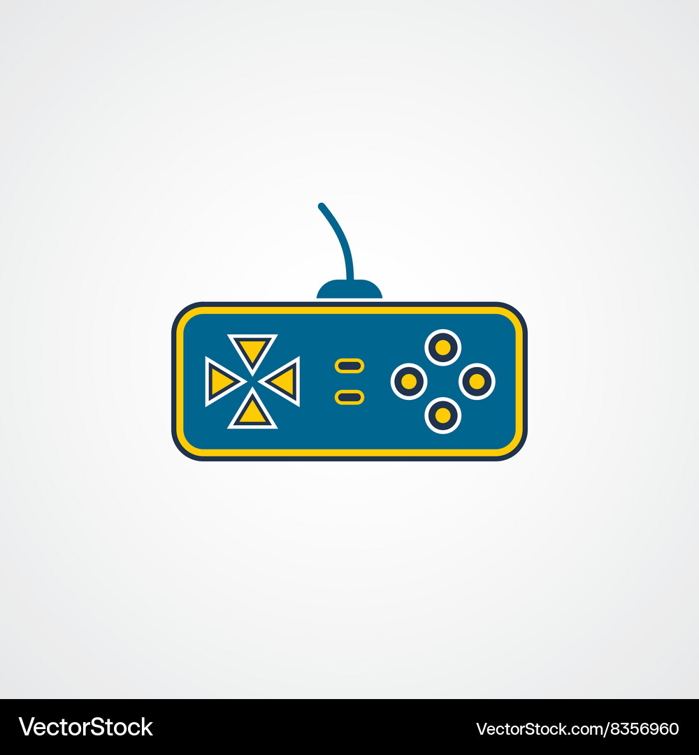 Game console joystick Vector Image