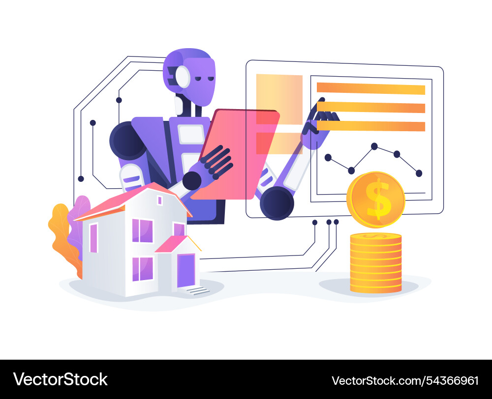 Ai-optimized pricing strategies abstract concept Vector Image