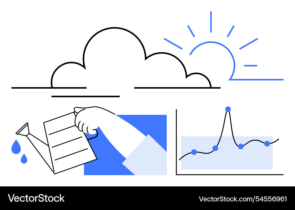 Balancing growth and analysis integrating nature Balancing growth and analysis integrating nature vector image