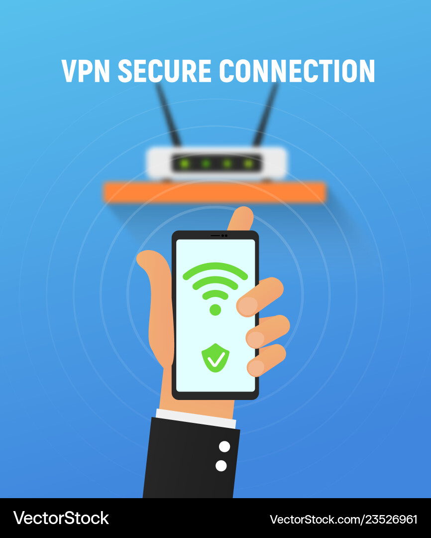 Vpn security system secure wireless network Vpn security system secure wireless network vector image