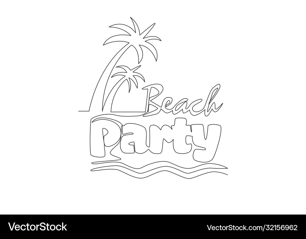 Single continuous line drawing cute Single continuous line drawing cute vector image