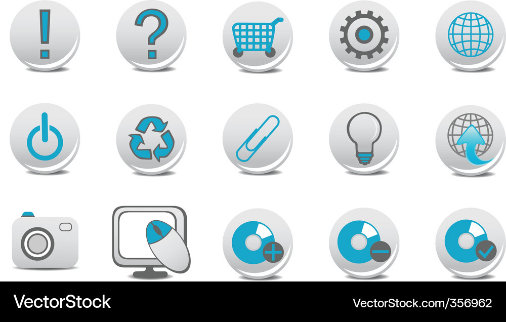 Website and internet buttons Vector Image