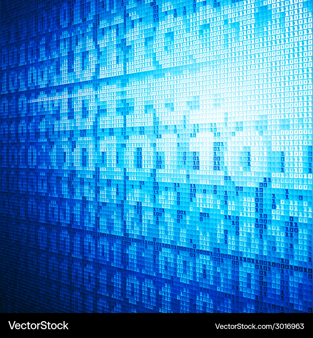 Binary code Vector Image