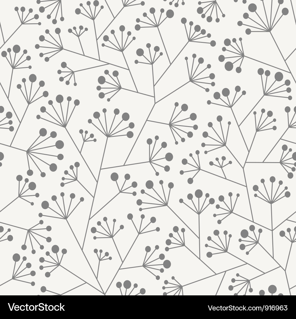 Botanical Branch Pattern vector image