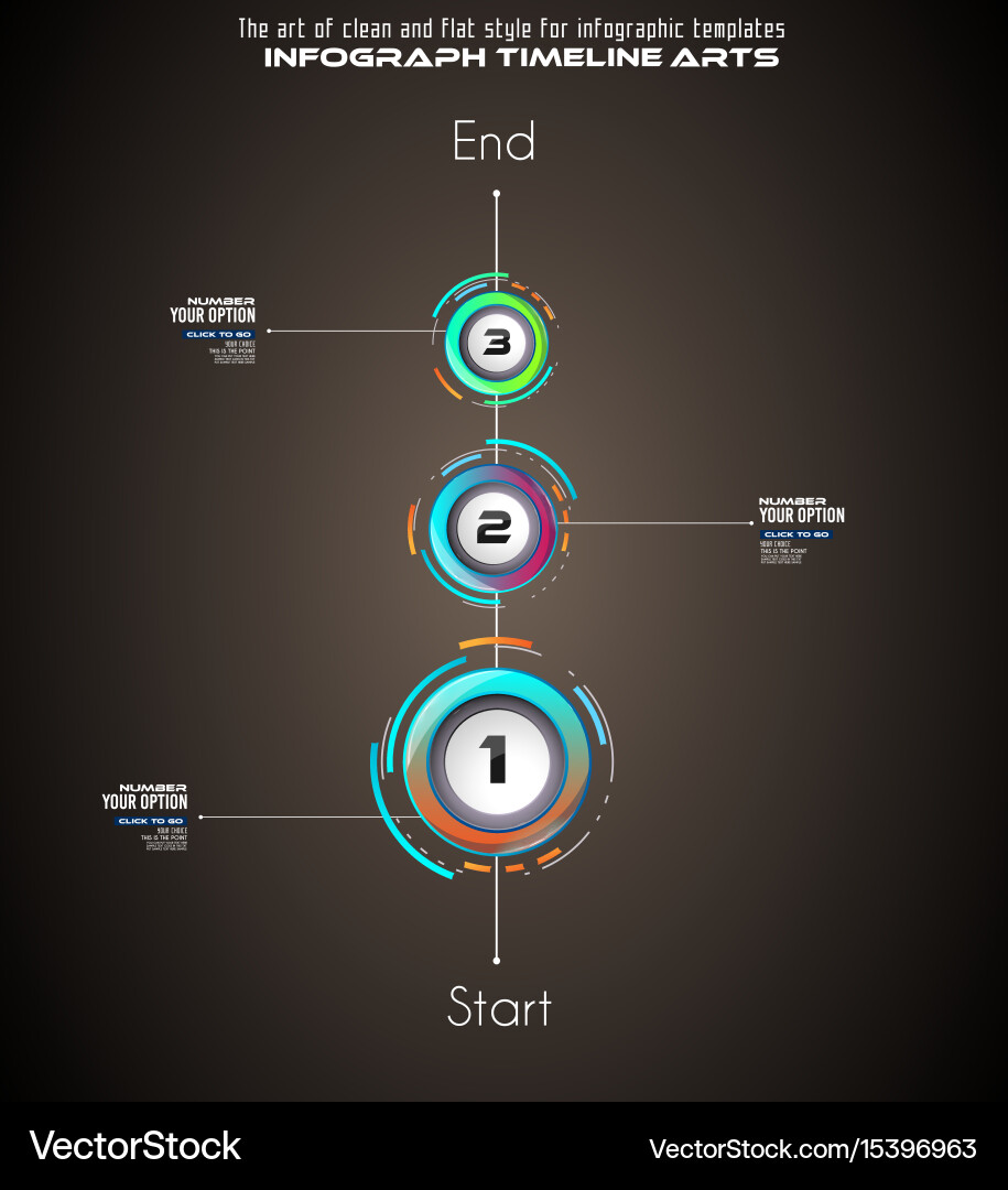 Infograph template with multiple choices Vector Image