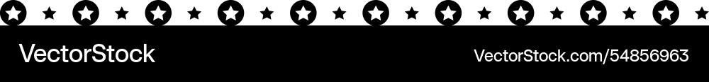 Star divider border frame horizontal line shape Star divider border frame horizontal line shape vector image