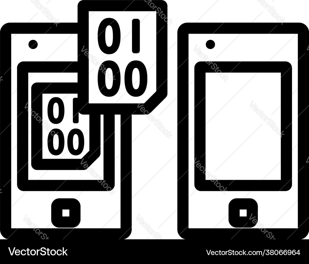 Exchanging data icon Exchanging data icon vector image