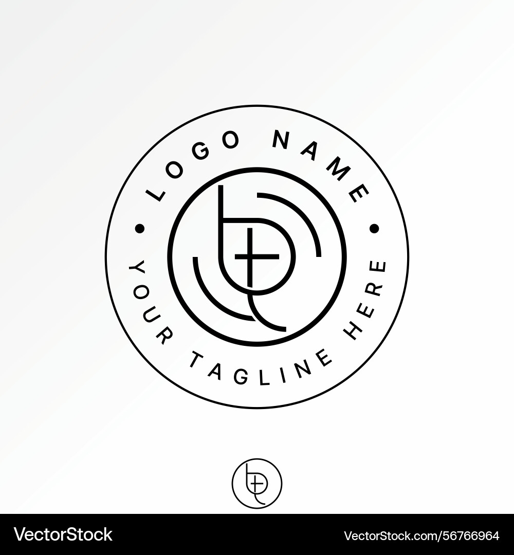 Initial bt tb font line connected monogram Initial bt tb font line connected monogram vector image