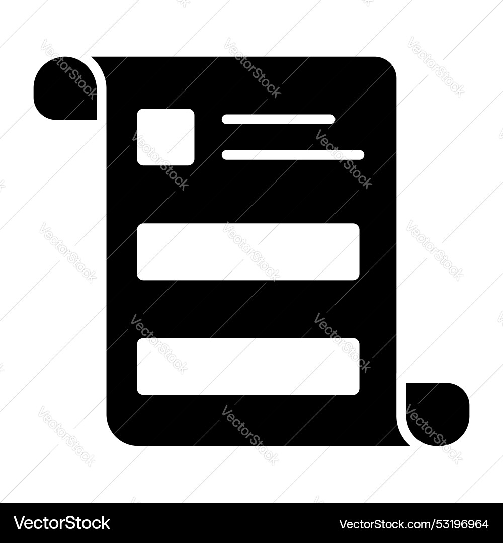 Survey list icon isolated on white background Vector Image