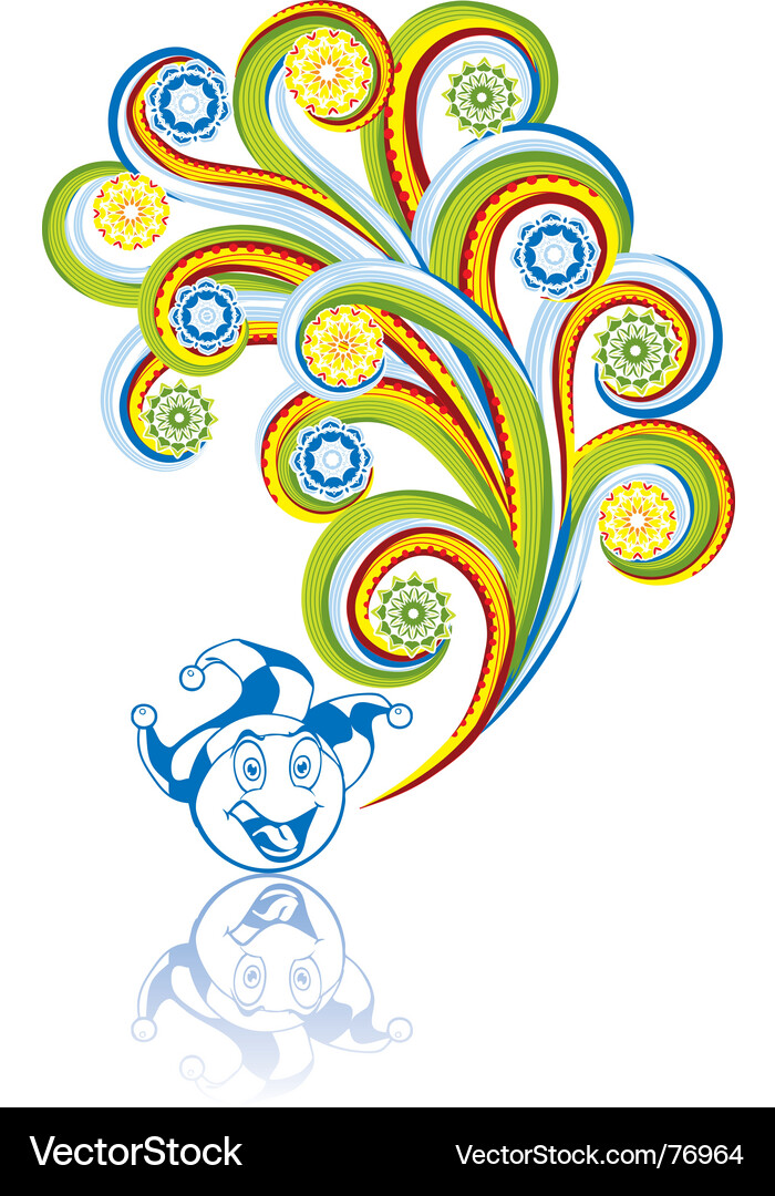 Swirl Character Vector Image