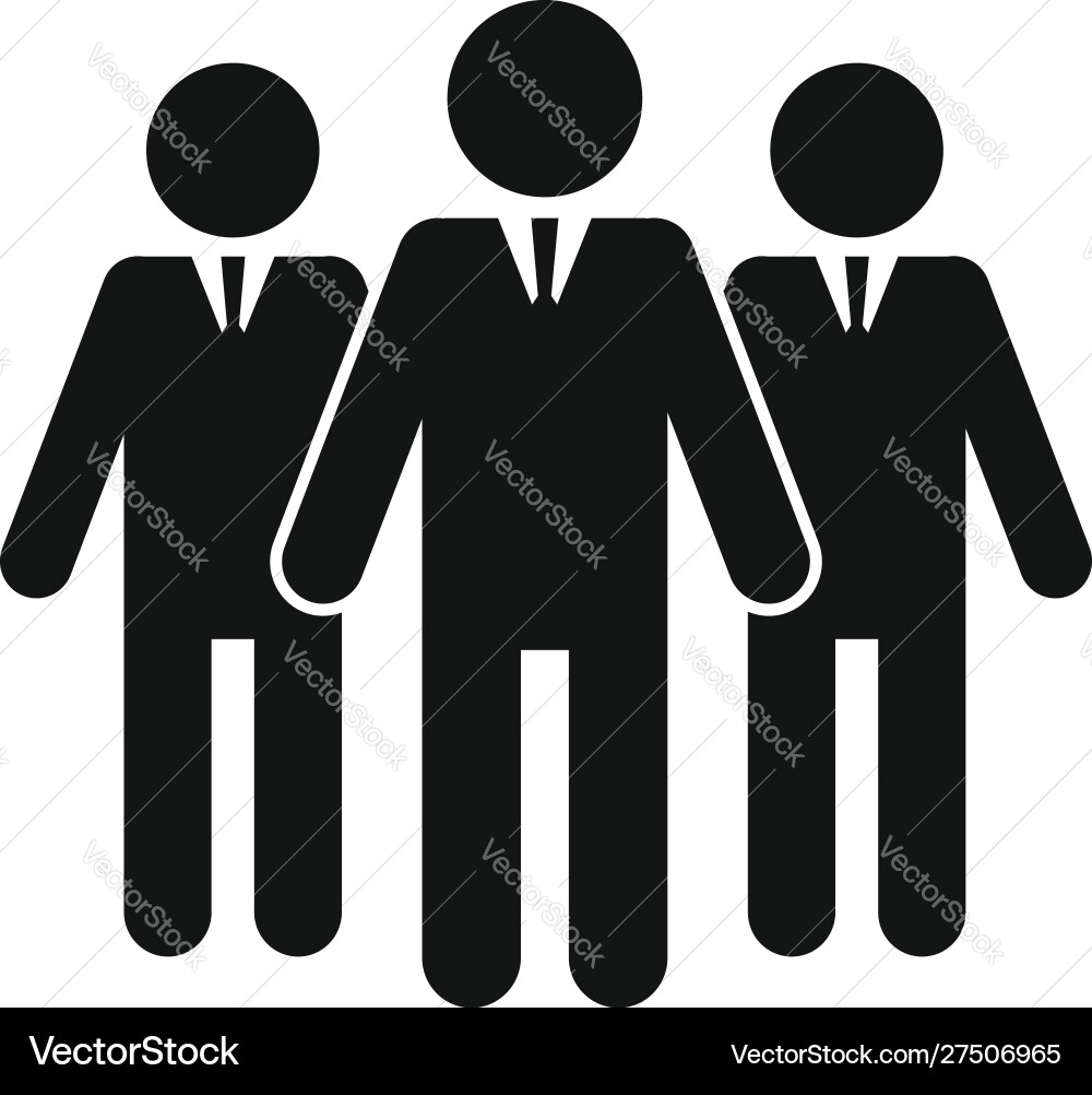 Admin group icon simple style Admin group icon simple style vector image